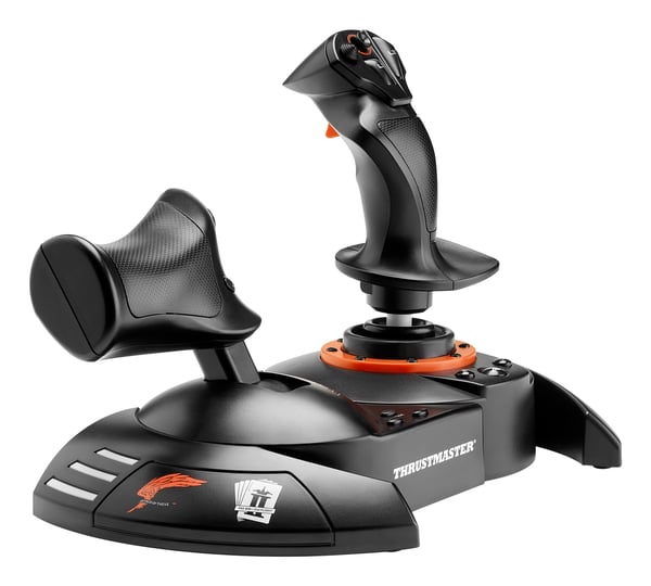 Thrustmaster T.FLIGHT HOTAS NEO ACE COMBAT 8 Wings of Theve Edition Sort, Rød USB Flightstick Digital PC, PlayStation 4, PlayStation 5