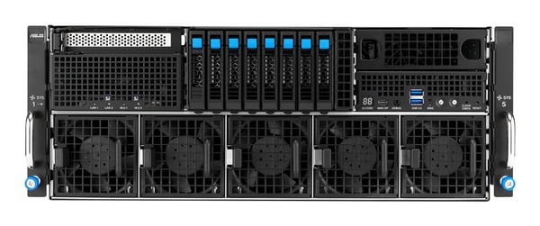 ASUS ESC8000A-E13P LGA 6096 Teline ( 4U ) Hopea, Musta