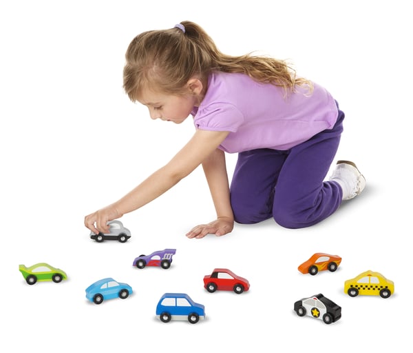Melissa & Doug Wooden Cars Set - 9 Pieces