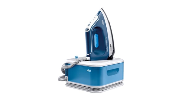 Braun TexStyle 3 IS2565BL strykjärn Ångstrykjärn Aluminiumstryksula 2400 W Blå, Vit