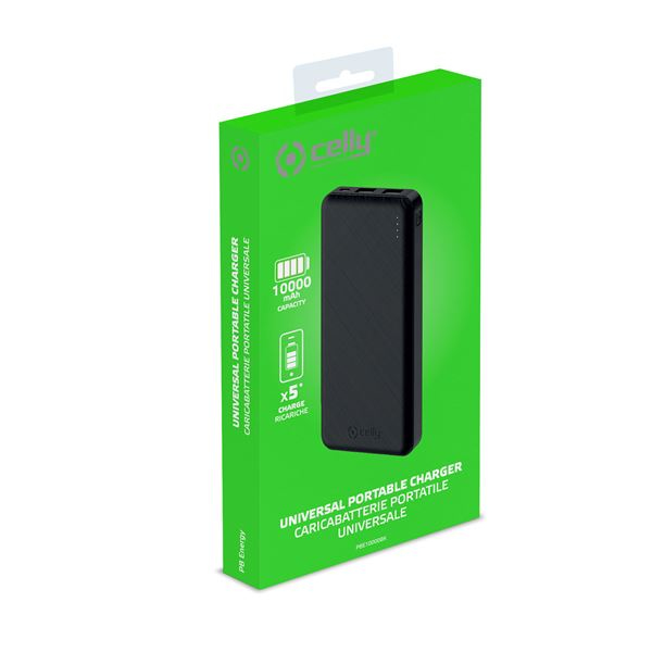 Celly PBE10000 Litiumioni (Li-Ion) 10000 mAh Musta