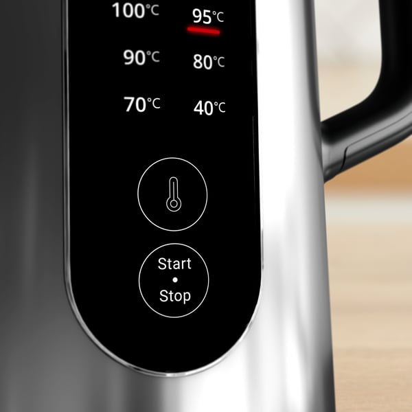 Tefal Selection KI871DE0 vedenkeitin 1,7 L 1500 W Musta, Ruostumaton teräs