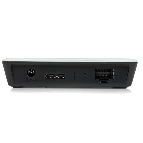 StarTech.com USB 3.0 till nätverksadapter för Gigabit Ethernet-nätverkskort med hubb med 3 portar - Vit