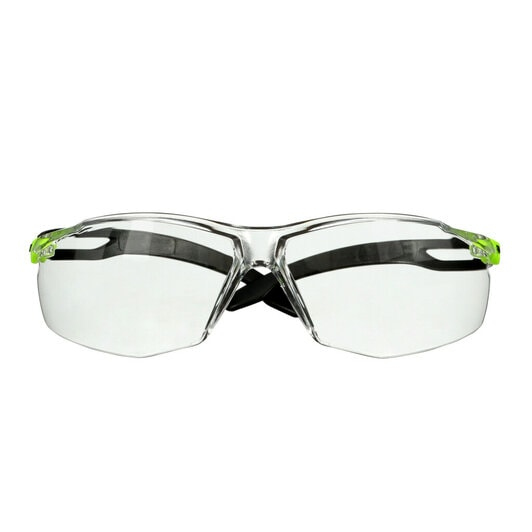 3M SF501SGAF-GRN-EU Beskyttelsesbriller Polykarbonat (PC) Sort, Grøn