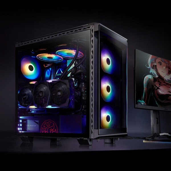 XPG BATTLECRUISER Midi Tower Svart