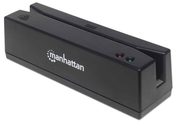 Manhattan 460255 magneettikortinlukija USB Musta