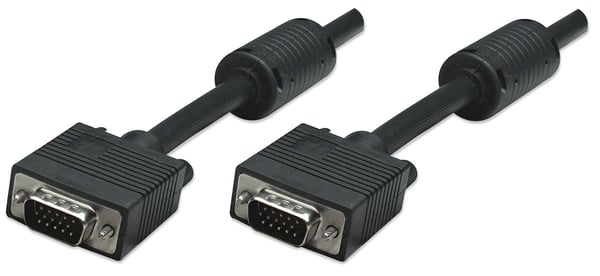 Manhattan 372183 VGA kabel 15 m VGA (D-Sub) Sort Manhattan 372183 VGA kabel 15 m VGA (D-Sub) Sort