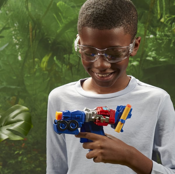 Transformers Rise of the Beasts Movie 2 in 1 Optimus Prime Blaster