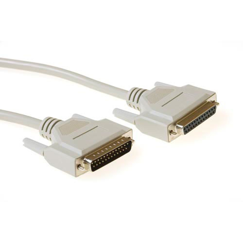 ACT AK4055 serielkabel Hvid 5 m D-sub 25 pin ACT AK4055 serielkabel Hvid 5 m D-sub 25 pin