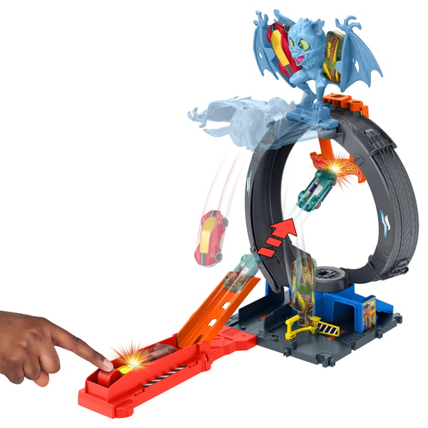 Hot Wheels City Bat Loop Attack -lelupakkaus ja1:64-mittakaavan leluauto