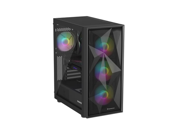 GENESIS Diaxid 605 ARGB Midi Tower Musta
