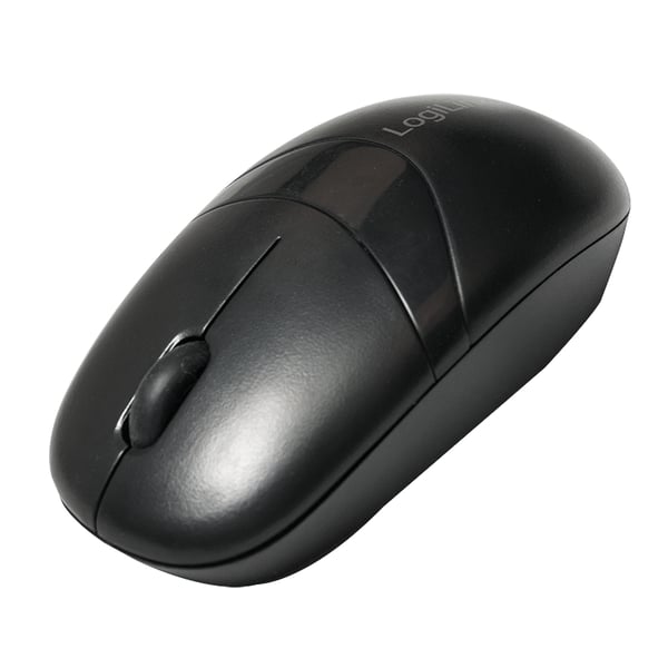 LogiLink ID0104 tastatur Mus inkluderet Kontor RF trådløst QWERTZ Sort
