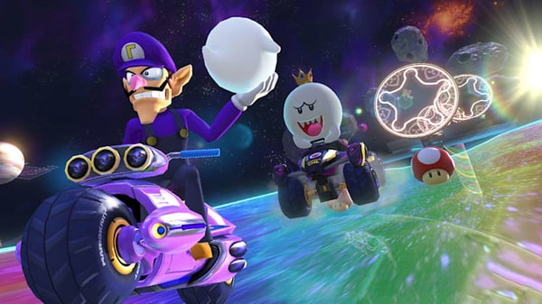 Nintendo Mario Kart 8 Deluxe – Booster Course Pass Indhold, der kan downloades i videospil (DLC) Nintendo Switch Tysk, Hollandsk, Engelsk, Spansk, Fransk, Italiensk, Japansk, Portugisisk, Russisk