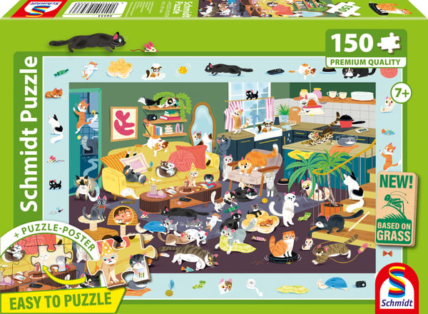Puslespil PQ 150 Katte Overalt G3