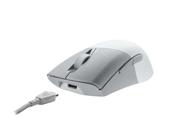 ASUS ROG Keris Wireless AimPoint hiiri Pelaaminen Oikeakätinen RF Wireless + Bluetooth + USB Type-C Optinen 36000 DPI