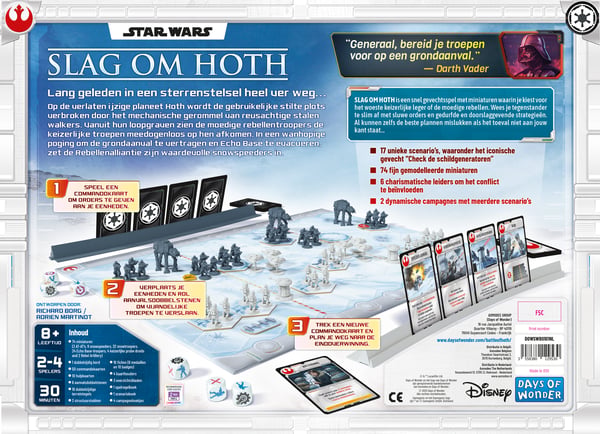 Asmodee Star Wars Slag om Hoth Brætspil Taktisk