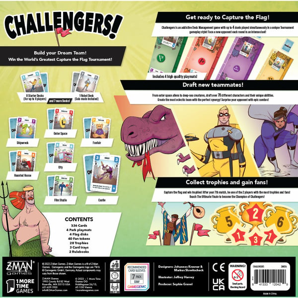 Asmodee Challengers! Challengers! 45 min Kortspel Kortbytesspel