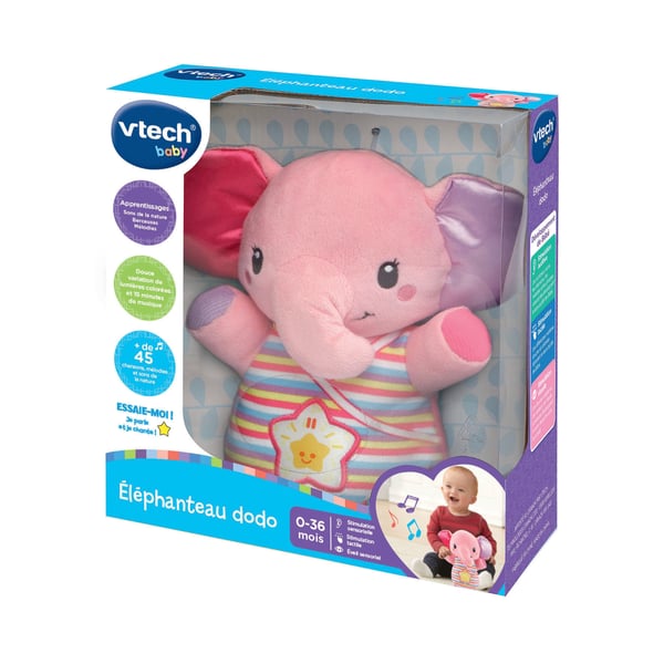 VTech Elephanteau dodo rose