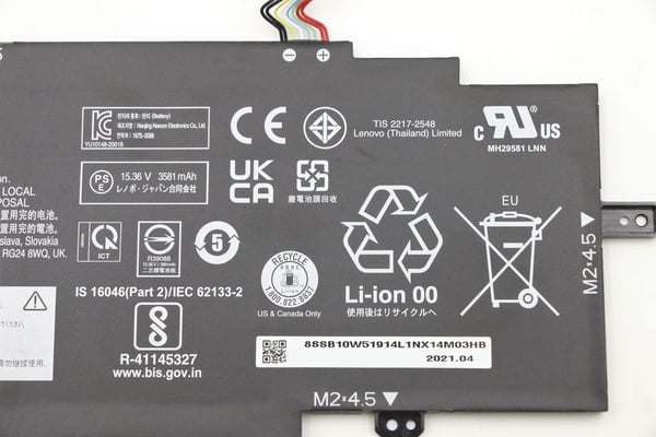 Lenovo 5B10W13976 laptop reservedel Batteri