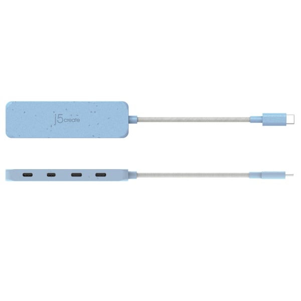 j5create Miljövänlig USB-C till 4-portars typ-C Gen 2-hubb