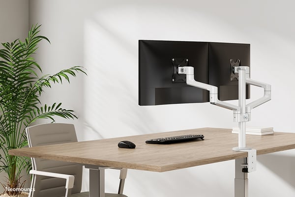 Neomounts DS60-425WH2 fäste och ställ till bildskärm 68,6 cm (27") Bord Vit