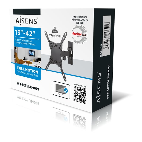 AISENS WT42TSLE-009 TV-kiinnike 106,7 cm (42") Musta