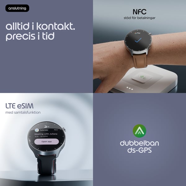 Motorola moto watch ultra 3,81 cm (1.5") P-OLED 46 mm Digital 466 x 466 pixlar Pekskärm 4G Rostfritt stål Wi-Fi GPS
