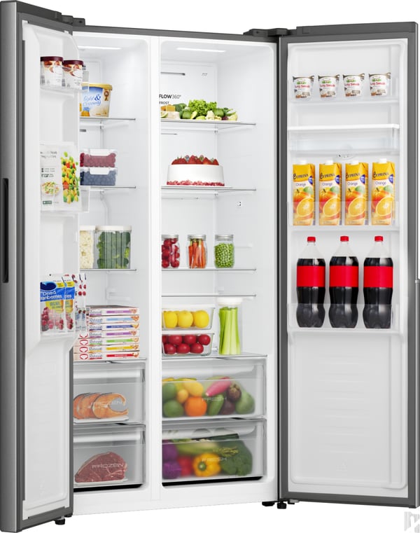 Gorenje NRS917E41XWD Kombinerad kyl/frys side-by-side Fristående 541 l Grå