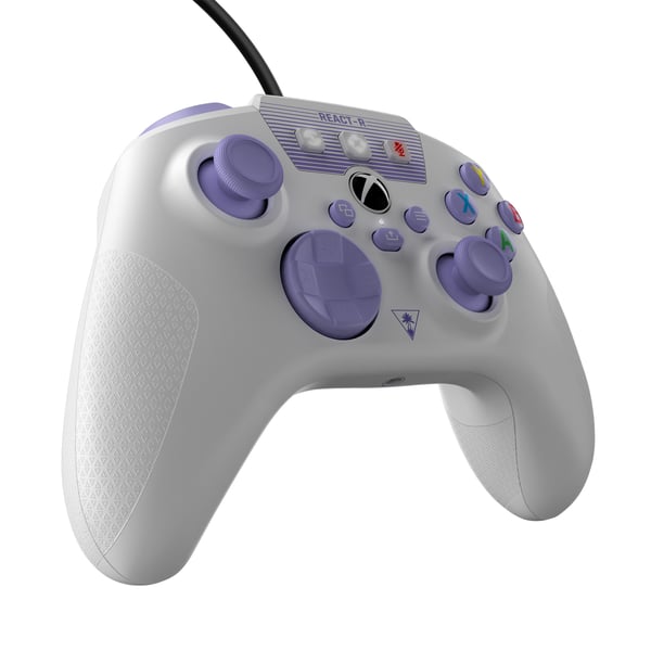 Turtle Beach REACT-R Lila, Vit USB Spelplatta Analog / Digital PC, Xbox One, Xbox Series S, Xbox Series X