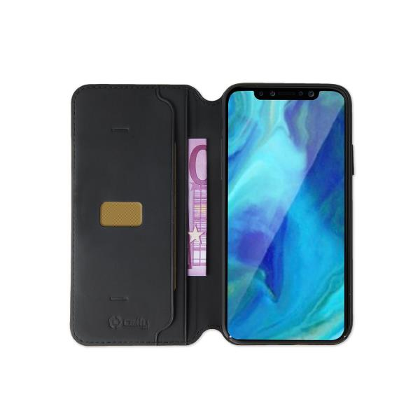 Celly PRESTIGE998BK mobiltelefon etui 15,5 cm (6.1") Tegnebogsetui Sort