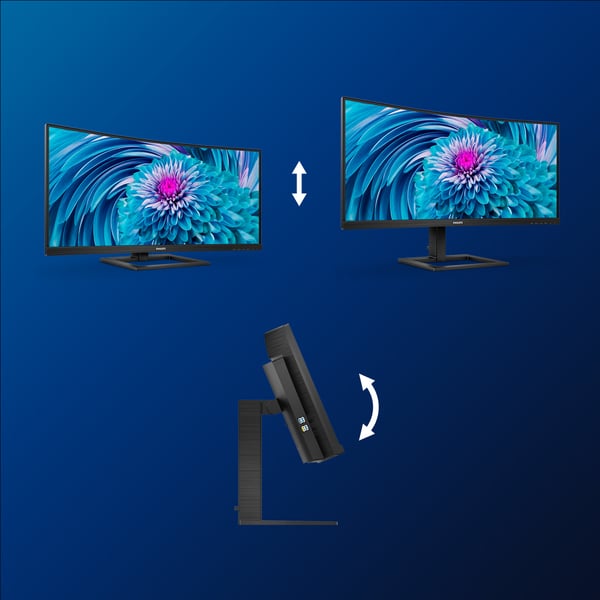Philips E Line 346E2CUAE/00 computerskærm 86,4 cm (34") 3440 x 1440 pixel Wide Quad HD+ LCD Sort