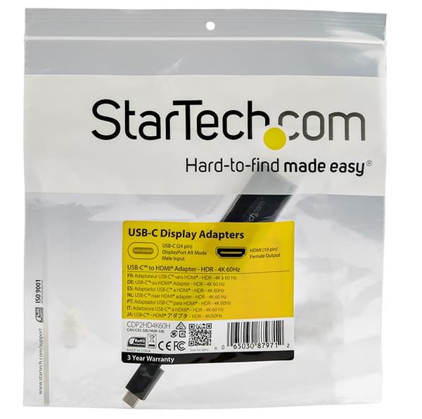 StarTech.com USB-C til HDMI-adapter med HDR - 4K 60Hz