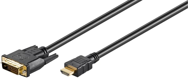 Microconnect HDM192411 videokaapeli-adapteri 1 m HDMI-tyyppi A (vakio) DVI-D Musta