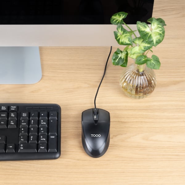 TooQ TQM-1001-B mus Universel Ambidextrous USB Type-A Optisk 1000 dpi