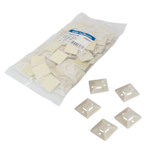 LogiLink KAB0044 kabelbinderbeslag Beige Syntetisk ABS 50 stk