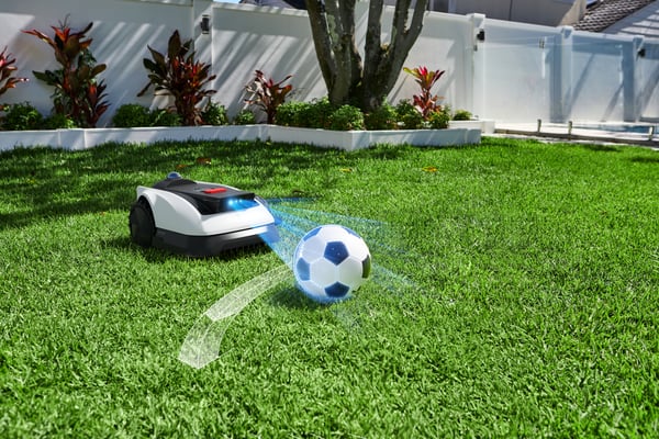 Ecovacs GOAT O1200 LiDAR PRO EU Robot plæneklipper Batteri Sort, Hvid