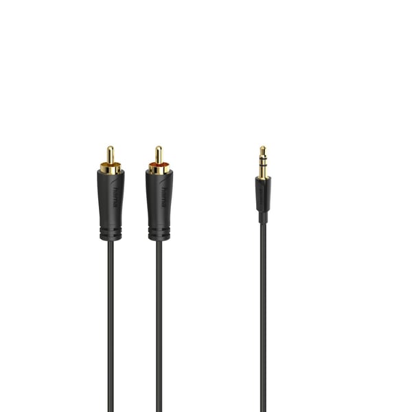 Hama 00205260 audiokaapeli 1,5 m 3.5mm 2 x RCA Musta
