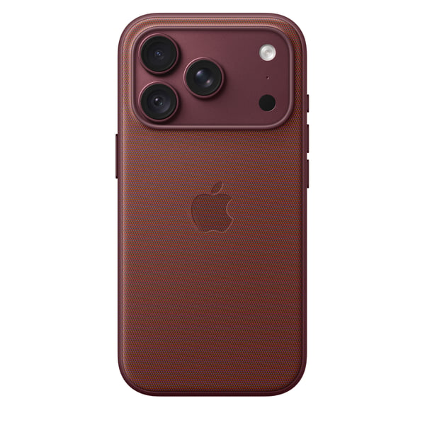 Apple TechWoven-etui med MagSafe til iPhone 18 Pro – bordeaux