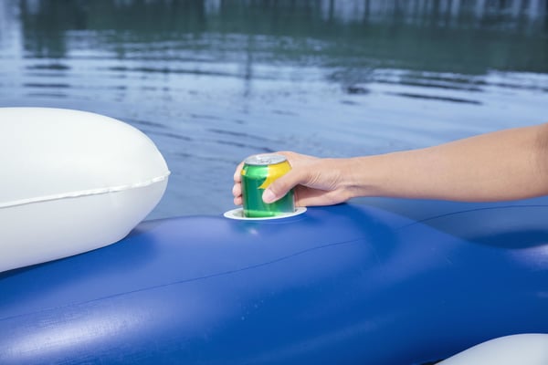 Bestway 43111 pool- och badmadrass Blå, Vit Mönstrad Vinyl Flytande ö