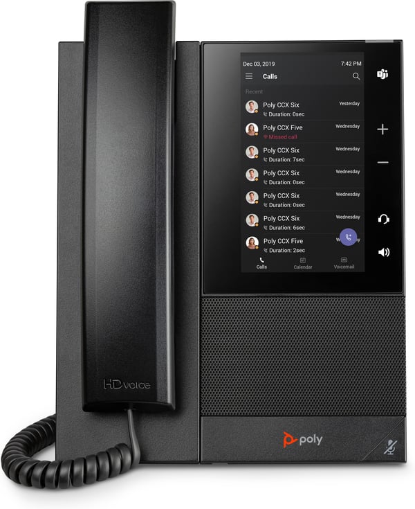 HP Poly CCX 500 Business Media -puhelin Microsoft Teams- ja PoE-tuella