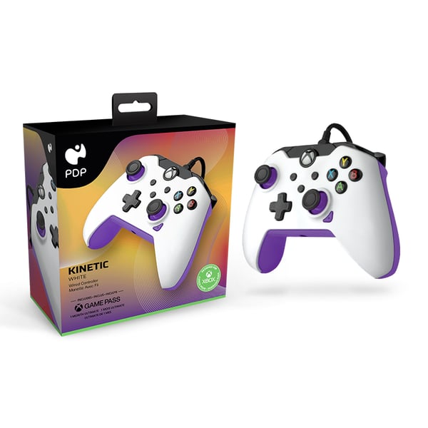 PDP 049-012-WPR spil-controller Lilla, Hvid USB Gamepad Analog/digital PC, Xbox, Xbox One X, Xbox Series S, Xbox Series X
