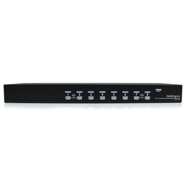 StarTech.com SV831DUSBU KVM-kytkin Telineasennus Musta