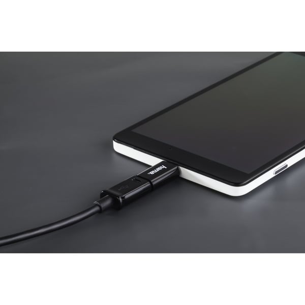 Hama Micro USB -sovitin - USB-C musta