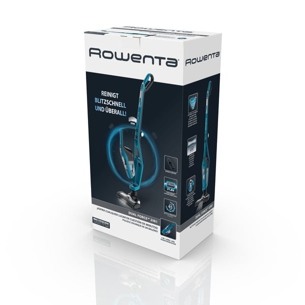Rowenta RH6751 Batteri Torr Cyklonisk Utan påse 0,6 l Blå