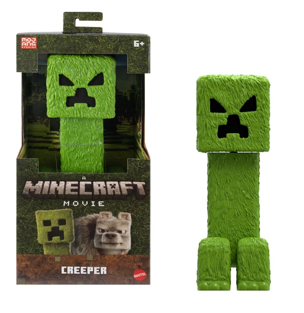 Minecraft Creeper-actionfigur i stor skala, samlarobjekt på 30,5cm, inspirerad av filmen