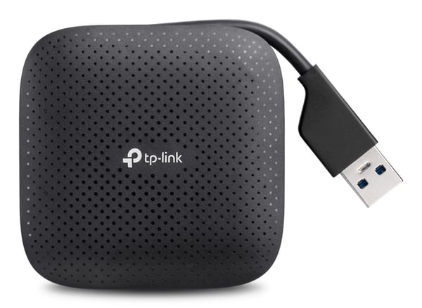 TP-Link UH400 gränssnittshubbar USB 3.2 Gen 1 (3.1 Gen 1) Type-A 5000 Mbit/s Svart TP-Link UH400 gränssnittshubbar USB 3.2 Gen 1 (3.1 Gen 1) Type-A 5000 Mbit/s Svart