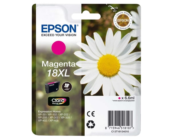 Epson Daisy Enkeltpakke, magenta 18XL Claria Home Ink
