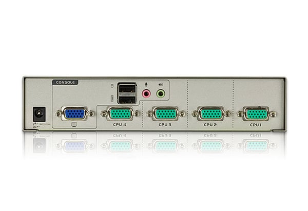 ATEN USB VGA/Audio KVM-switch med 4 portar