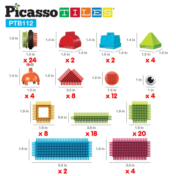 PicassoTiles PTB112 interaktivt legetøj