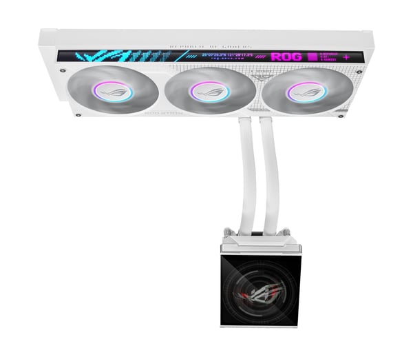ASUS ROG STRIX SLC IV 360 ARGB LCD WHT Processor Alt-i-en væskekøler 12 cm Hvid 1 stk